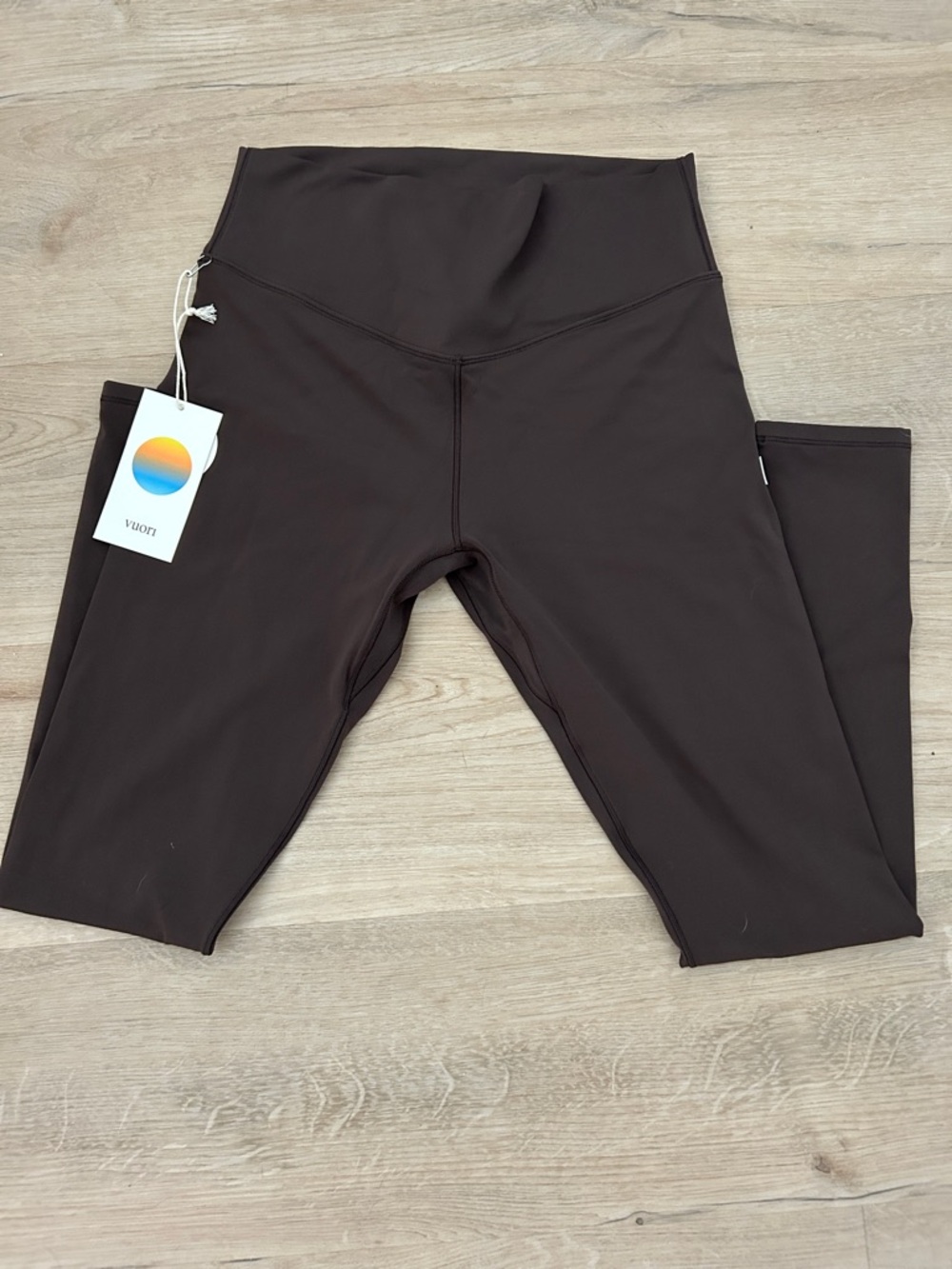 Vuori Kids High-Waist Leggings - Chocolate Brown